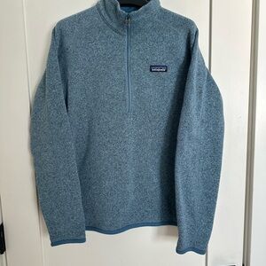 Patagonia Women’s Better Sweater, 3/4 zip, Blue, size Medium